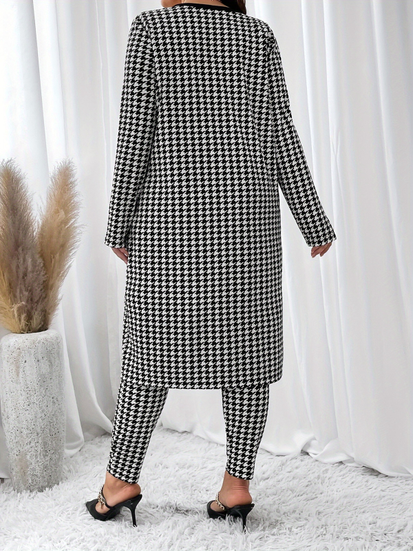 Европейски и американски трансграничен моден нов костюм за външна търговия с дълъг ръкав тип „петеница“ за жени, есен и зима, Amazon