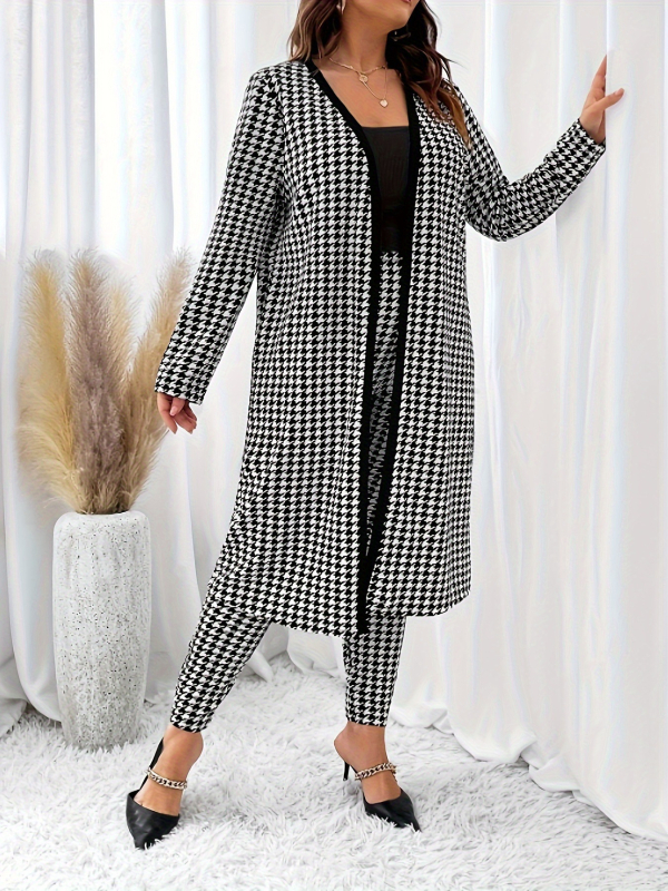 Европейски и американски трансграничен моден нов костюм за външна търговия с дълъг ръкав тип „петеница“ за жени, есен и зима, Amazon