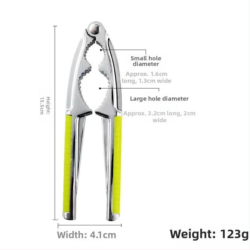 Nerūdijančio plieno džiovintų vaisių spaustukas kedro riešutų spaustukas buitinis graikinių riešutų spaustukas lazdyno riešutų mažos pekano riešutų replės atviros didmeninė prekyba