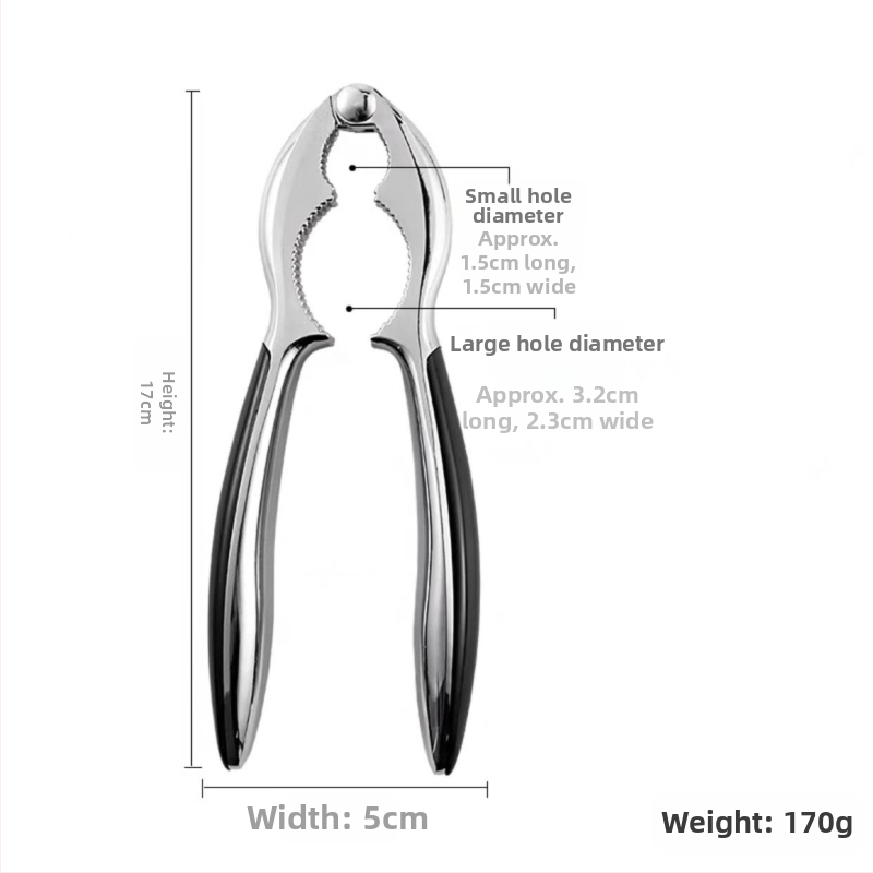 Nerūdijančio plieno džiovintų vaisių spaustukas kedro riešutų spaustukas buitinis graikinių riešutų spaustukas lazdyno riešutų mažos pekano riešutų replės atviros didmeninė prekyba