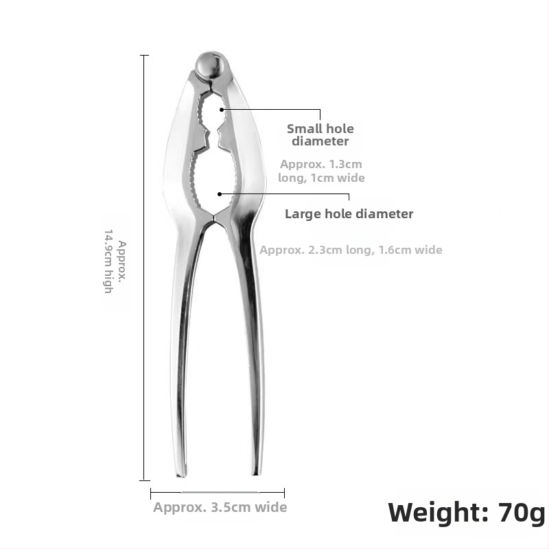 Nerūdijančio plieno džiovintų vaisių spaustukas kedro riešutų spaustukas buitinis graikinių riešutų spaustukas lazdyno riešutų mažos pekano riešutų replės atviros didmeninė prekyba