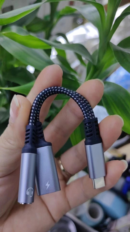 C tipo skaitmeninis adapteris 3,5 mm ausinių keitiklis mobiliojo telefono įkrovimui PD60W greito įkrovimo garso kabelis