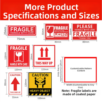 Habraste toodete silt habras hiina ja inglise keeles hoiatussilt kaetud paberist ekspresslogistika pakendi habras silt