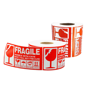 Habraste toodete silt habras hiina ja inglise keeles hoiatussilt kaetud paberist ekspresslogistika pakendi habras silt