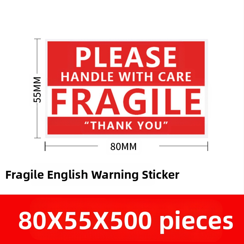 Habraste toodete silt habras hiina ja inglise keeles hoiatussilt kaetud paberist ekspresslogistika pakendi habras silt