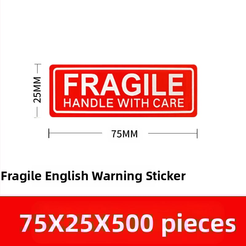 Habraste toodete silt habras hiina ja inglise keeles hoiatussilt kaetud paberist ekspresslogistika pakendi habras silt