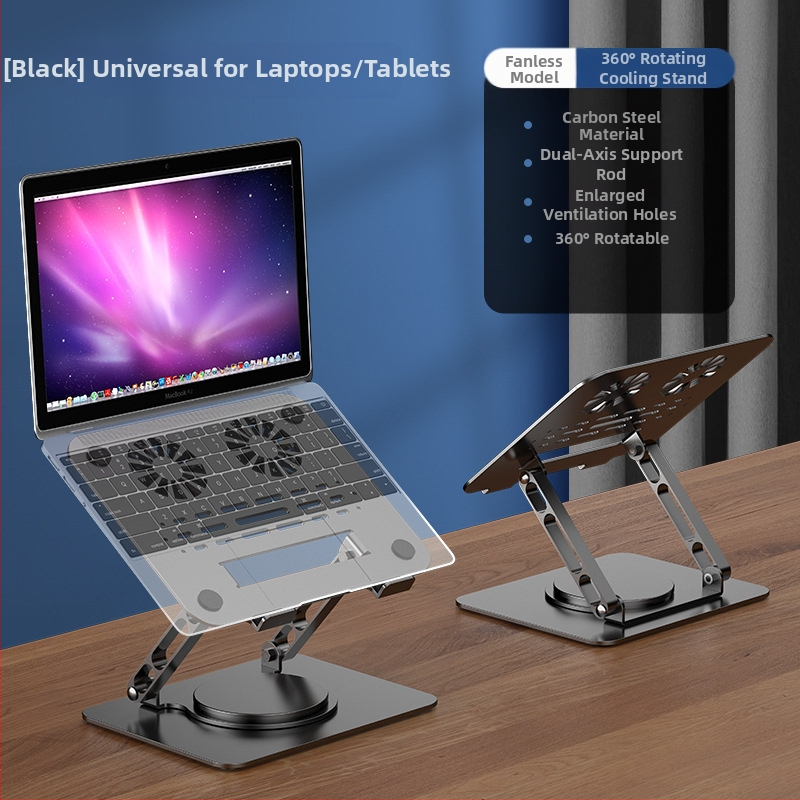 Sülearvuti alus, vertikaalne kõrgendusriiul, 360-kraadine pöörlemine, reguleeritav tõsteklamber, 18-tolline mängusülearvuti lauaarvuti