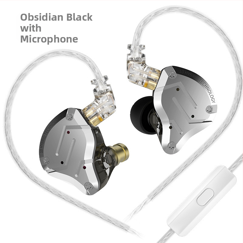 KZ-ZS10 PRO fém fülhallgató, gyűrűs vas, 10 egység, mozgó vas, HiFi fülhallgató, fülbe helyezhető mobil gamer fülhallgató