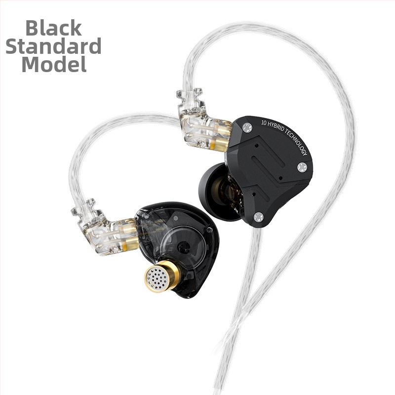 KZ-ZS10 PRO fém fülhallgató, gyűrűs vas, 10 egység, mozgó vas, HiFi fülhallgató, fülbe helyezhető mobil gamer fülhallgató