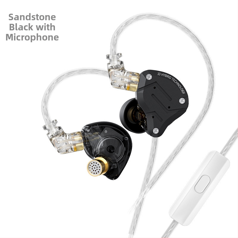 KZ-ZS10 PRO fém fülhallgató, gyűrűs vas, 10 egység, mozgó vas, HiFi fülhallgató, fülbe helyezhető mobil gamer fülhallgató