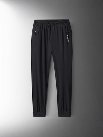 Suvised õhukesed jääsiidist püksid meeste välistingimustes kasutatavad spordipüksid, jääsiidist kiiresti kuivavad sirged püksid, pluss-suuruses meeste püksid