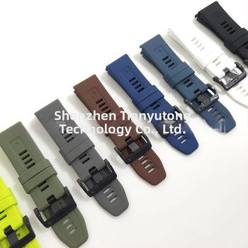 Подходяща за Jiaming Fenix 8 E 7X 7 6X 6 5X Plus, официална двуцветна силиконова каишка за бързо освобождаване.