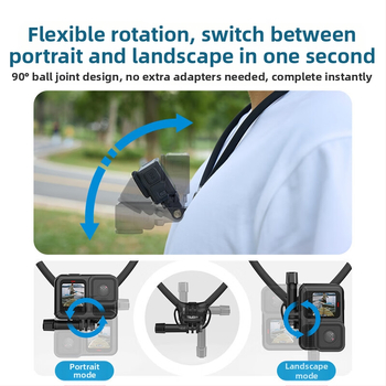 Yangfeisi Κατάλληλο για Dji Pocket 3 Αφαιρούμενη Βάση για Κάμερα Osmo Pocket με 3 Λουράκια Λαιμού και Αξεσουάρ για Βάση Θώρακος Live