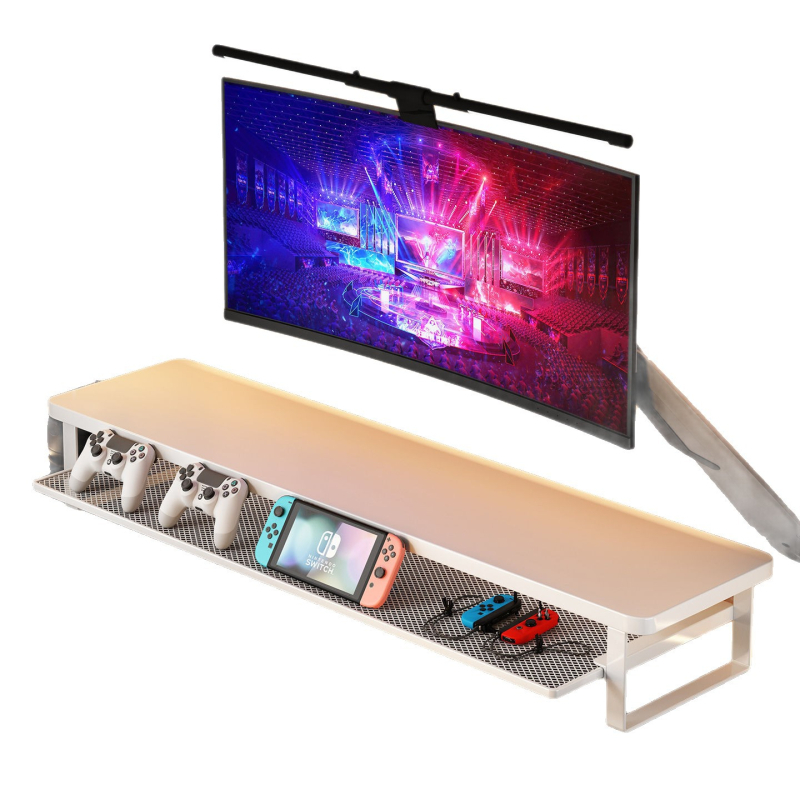 Arvuti kõrgendatud monitori kronsteini lauaarvuti sahtli hoiuriiul kontori sülearvuti alus kõrgendatud riiul