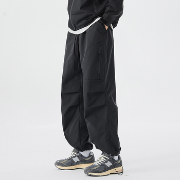 0XL-6XL Φθινοπωρινό Νέο Ανδρικό Παντελόνι Plus Size με Φαρδιά Πόδια, Χαλαρό, Ίσιο Παντελόνι Plus Size Casual Παντελόνι για Άνδρες