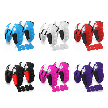 Väliskaubandus PS5 värvi sobitamise silikoonist mängukäepideme katte kaitseks kukkumisvastase kriimustuskindla hea tundega hulgimüügi asendustarvikute jaoks