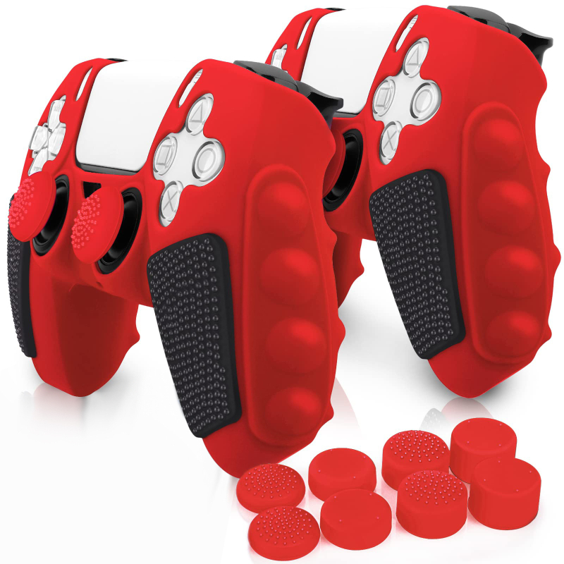 Väliskaubandus PS5 värvi sobitamise silikoonist mängukäepideme katte kaitseks kukkumisvastase kriimustuskindla hea tundega hulgimüügi asendustarvikute jaoks