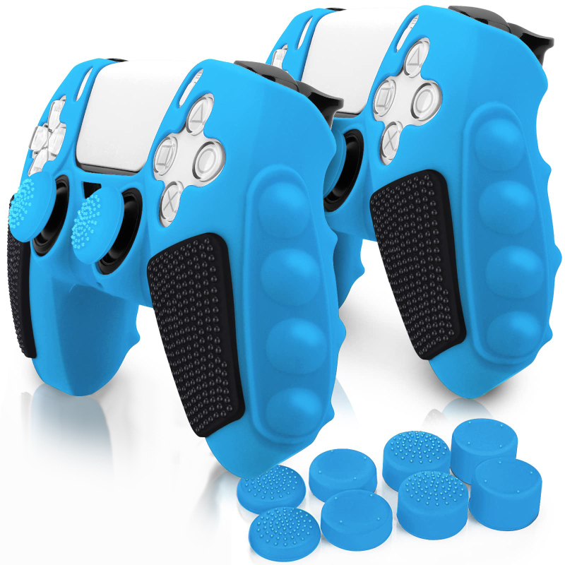 Väliskaubandus PS5 värvi sobitamise silikoonist mängukäepideme katte kaitseks kukkumisvastase kriimustuskindla hea tundega hulgimüügi asendustarvikute jaoks