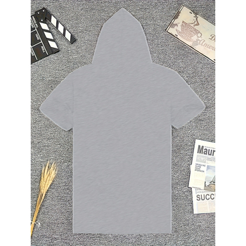 2025 Ευρωπαϊκά και Αμερικανικά Διασυνοριακά Ανδρικά T-Shirts, Κοντά Μανίκια με Κουκούλα, Μοντέρνα Φούτερ με Κουκούλα, Κοντά Μανίκια με Μισό Μανίκια