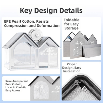 Φωλιά γάτας με κλιματισμό, καλοκαιρινή, δροσερή, καλοκαιρινή, κατοικίδιο, τεσσάρων εποχών, ιγκλού, μικρό σκυλί, φωλιά σκύλου που κοιμάται