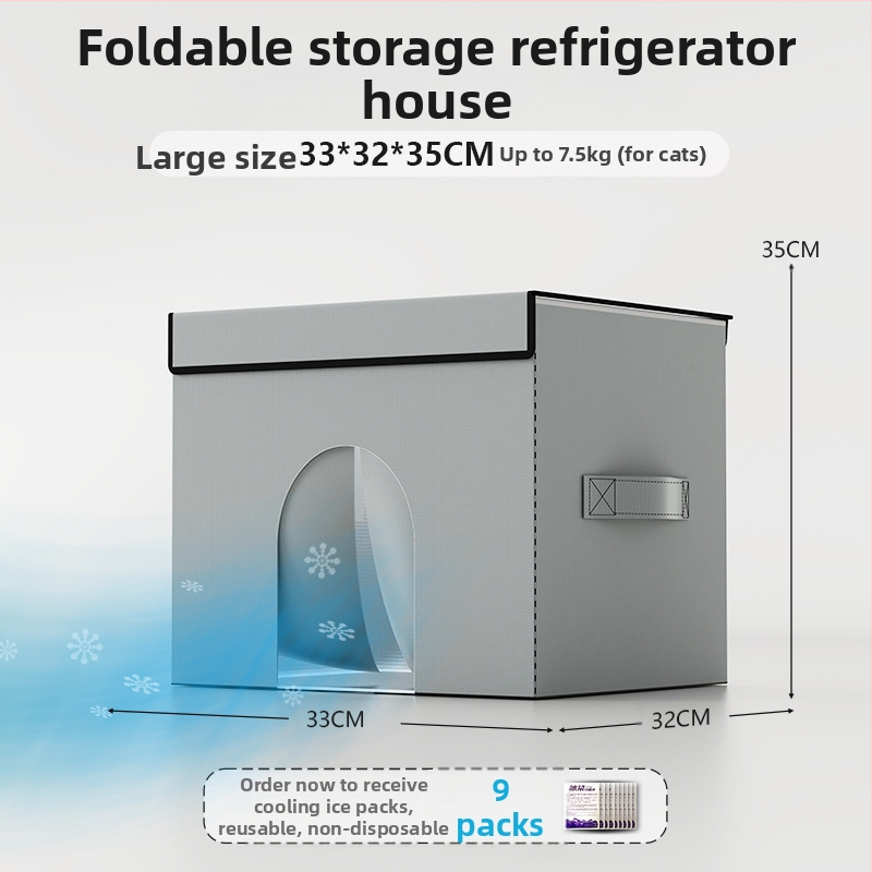 Kassile mõeldud konditsioneeriga majakassipesa, suvine jahutav majakass, suvine lemmikloom, nelja aastaaja universaalne iglu, väikese koera magamiskott