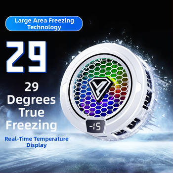 Mobiliojo telefono radiatoriaus puslaidininkinis apledėjimas magnetinis siurbimas skaitmeninis ekranas e. sporto šviesa garsas aušinimo žaidimas išmanusis aušinimo artefaktas SL49