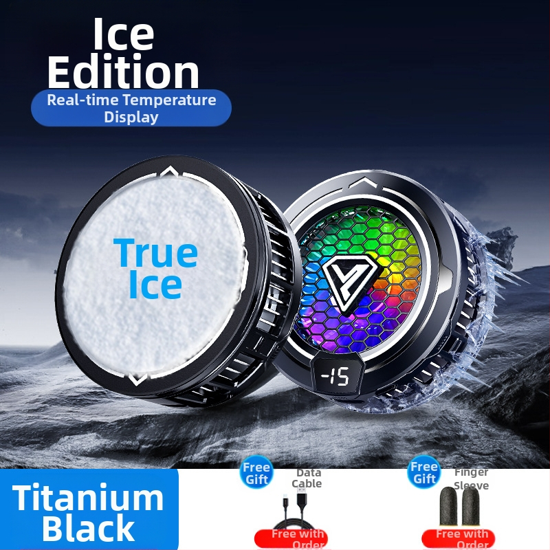 Mobiliojo telefono radiatoriaus puslaidininkinis apledėjimas magnetinis siurbimas skaitmeninis ekranas e. sporto šviesa garsas aušinimo žaidimas išmanusis aušinimo artefaktas SL49