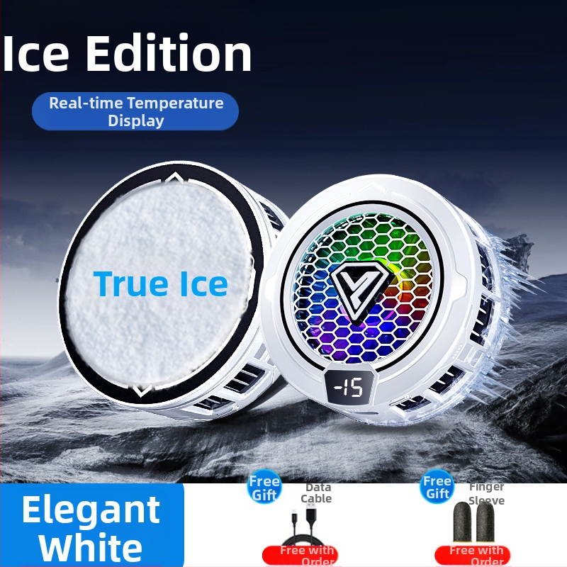 Mobiliojo telefono radiatoriaus puslaidininkinis apledėjimas magnetinis siurbimas skaitmeninis ekranas e. sporto šviesa garsas aušinimo žaidimas išmanusis aušinimo artefaktas SL49