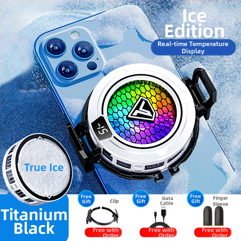 Mobiliojo telefono radiatoriaus puslaidininkinis apledėjimas magnetinis siurbimas skaitmeninis ekranas e. sporto šviesa garsas aušinimo žaidimas išmanusis aušinimo artefaktas SL49