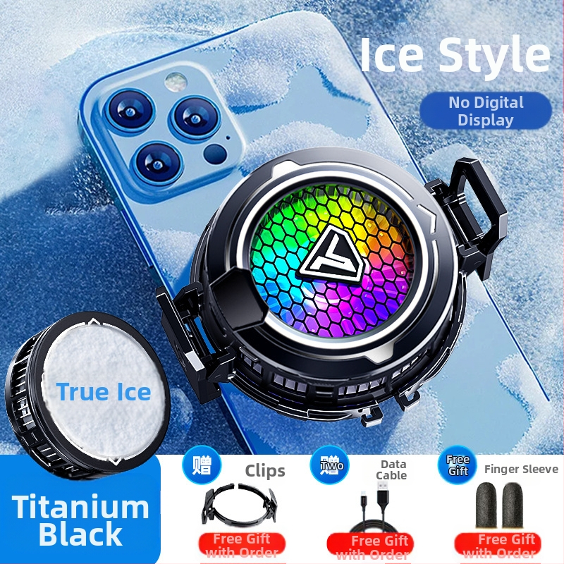 Mobiliojo telefono radiatoriaus puslaidininkinis apledėjimas magnetinis siurbimas skaitmeninis ekranas e. sporto šviesa garsas aušinimo žaidimas išmanusis aušinimo artefaktas SL49