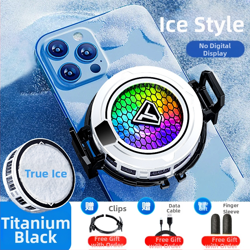 Mobiliojo telefono radiatoriaus puslaidininkinis apledėjimas magnetinis siurbimas skaitmeninis ekranas e. sporto šviesa garsas aušinimo žaidimas išmanusis aušinimo artefaktas SL49