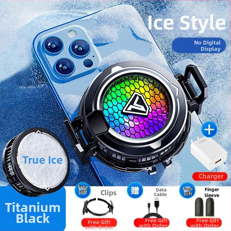 Mobiliojo telefono radiatoriaus puslaidininkinis apledėjimas magnetinis siurbimas skaitmeninis ekranas e. sporto šviesa garsas aušinimo žaidimas išmanusis aušinimo artefaktas SL49