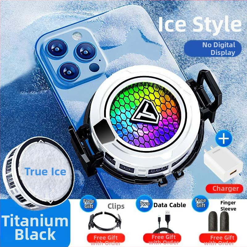 Mobiliojo telefono radiatoriaus puslaidininkinis apledėjimas magnetinis siurbimas skaitmeninis ekranas e. sporto šviesa garsas aušinimo žaidimas išmanusis aušinimo artefaktas SL49