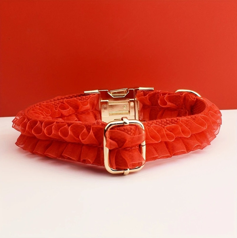 Uus pitsist lemmikloomavest koerakaelarihm koertele, pulmadeks, piiriüleseks pakkumiseks, koerakaelarihm, ühes tükis, graveerimist saab teha