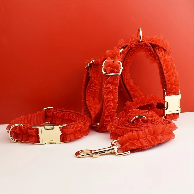 Uus pitsist lemmikloomavest koerakaelarihm koertele, pulmadeks, piiriüleseks pakkumiseks, koerakaelarihm, ühes tükis, graveerimist saab teha