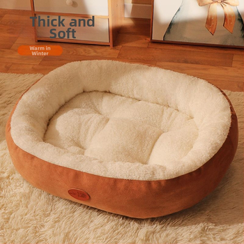 Φθινόπωρο και χειμώνα παχύ ζεστό φωλιά κατοικίδιων ζώων κυνοκομείο σκύλου κυνοκομείο γάτας μεγάλο και μικρό βελούδινο σκύλο τέσσερις εποχές καθολικό κρεβάτι κατοικίδιων ζώων