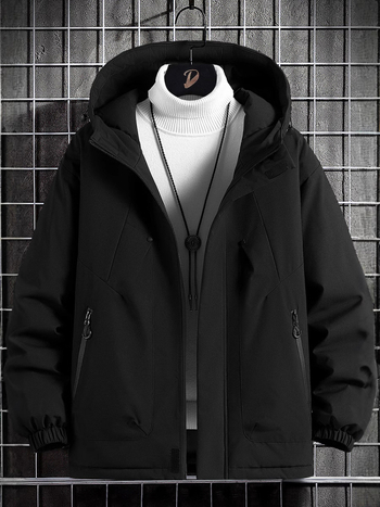 Ανδρικό χειμερινό μπουφάν με επένδυση από βαμβάκι, πολύ μεγάλο μέγεθος, ανδρικό μπουφάν με επένδυση από βαμβάκι, ζεστό βαμβακερό παλτό, χειμωνιάτικα ρούχα, ανθεκτικό στο κρύο μπουφάν, ανδρικό παλτό