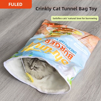 Υπνόσακος Διασυνοριακής Φωλιάς Γάτας με Ήχο, με επένδυση από φλις, Ζεστός Υπνόσακος Φωλιάς Γάτας, Μαλακός Υπνόσακος Γάτας, Φθινόπωρο και Χειμώνας