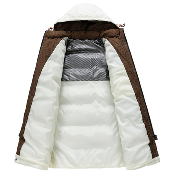 Ανδρικό χειμερινό μπουφάν μεσαίου μήκους, με επένδυση από βαμβάκι, νέο, παχύρρευστο, ζεστό, θερμαινόμενο, γραφένιο, ανθεκτικό στο κρύο, μπουφάν με κουκούλα και επένδυση από βαμβάκι