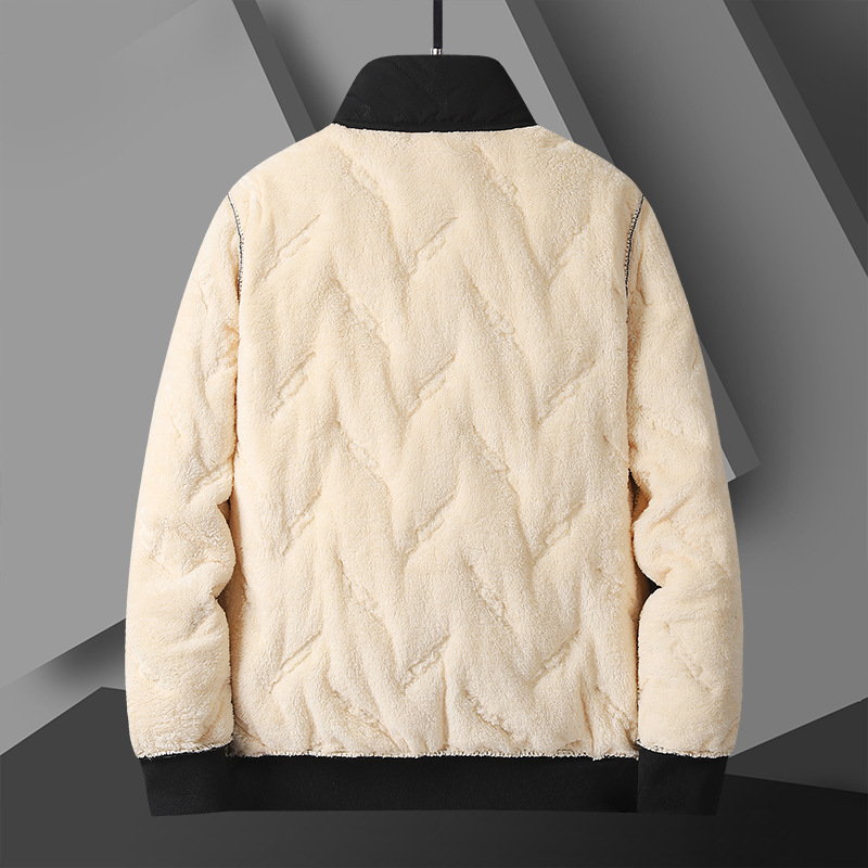 Határokon átnyúló téli új pamuttal bélelt férfi kabát vastagított meleg báránygyapjú pamuttal bélelt kabát lezser plus size pamuttal bélelt kabát középkorúaknak és időseknek