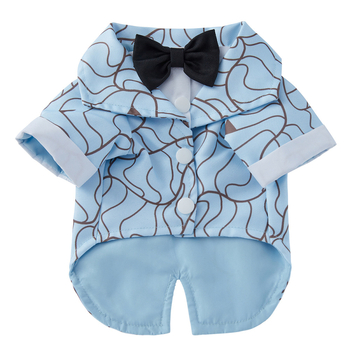 Есенни дрехи за кучета с плюшено мече, нови, с вратовръзка от полиестер, за домашни любимци, малка рокля