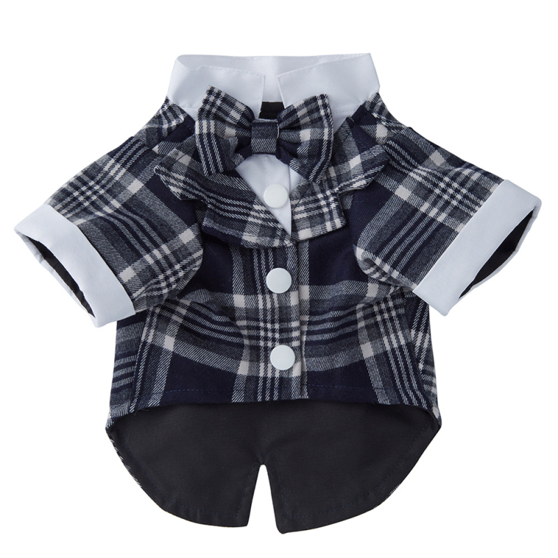 Есенни дрехи за кучета с плюшено мече, нови, с вратовръзка от полиестер, за домашни любимци, малка рокля