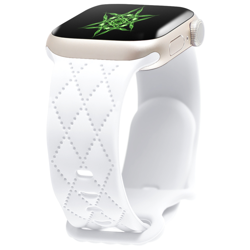iWatchi kellarihm Apple Watch S9 autole, joone tekstuuriga, s10/ULTRAL silikoonrihm liblikpandlaga 46