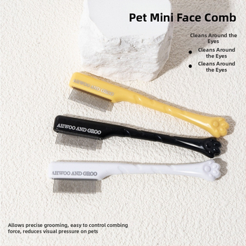 Koera pisarapleki kamm pisarahari väike näokamm lemmikloomade hari silmade puhastushari silmade eritise ilu kass koer bichon frizur