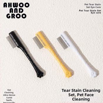 Koera pisarapleki kamm pisarahari väike näokamm lemmikloomade hari silmade puhastushari silmade eritise ilu kass koer bichon frizur