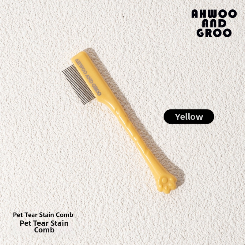 Koera pisarapleki kamm pisarahari väike näokamm lemmikloomade hari silmade puhastushari silmade eritise ilu kass koer bichon frizur