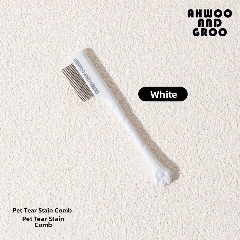 Koera pisarapleki kamm pisarahari väike näokamm lemmikloomade hari silmade puhastushari silmade eritise ilu kass koer bichon frizur