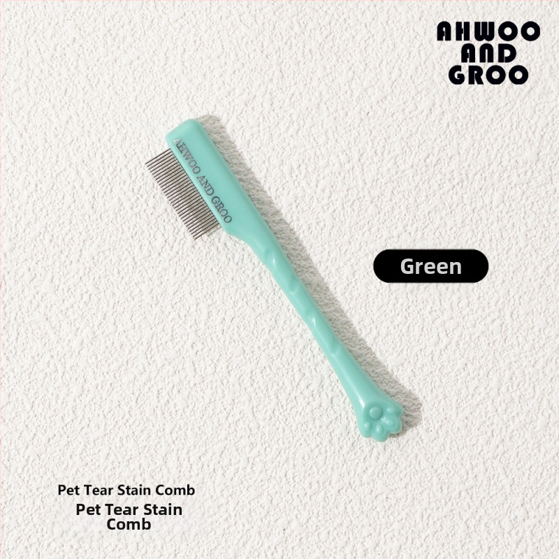 Koera pisarapleki kamm pisarahari väike näokamm lemmikloomade hari silmade puhastushari silmade eritise ilu kass koer bichon frizur