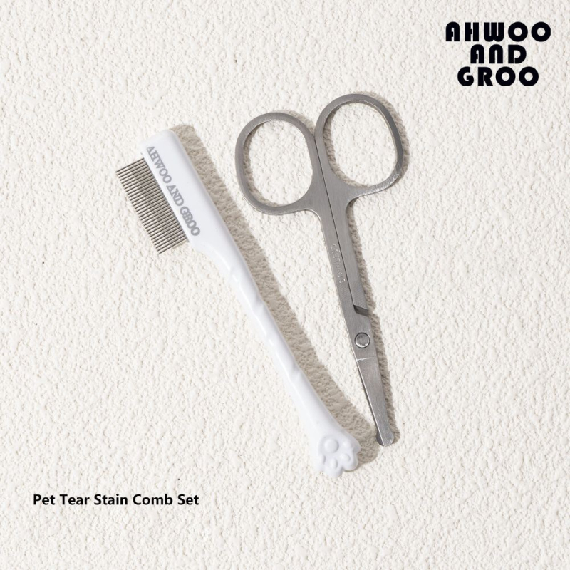 Koera pisarapleki kamm pisarahari väike näokamm lemmikloomade hari silmade puhastushari silmade eritise ilu kass koer bichon frizur