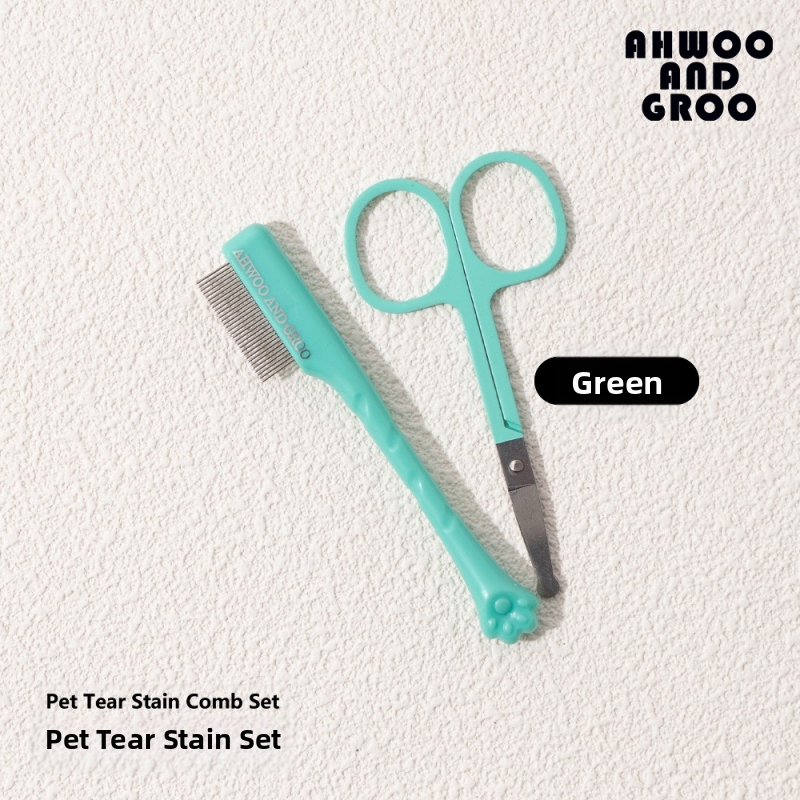 Koera pisarapleki kamm pisarahari väike näokamm lemmikloomade hari silmade puhastushari silmade eritise ilu kass koer bichon frizur